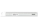 Arda Lineal Alu Profil 30 cm, mit Schneidekante