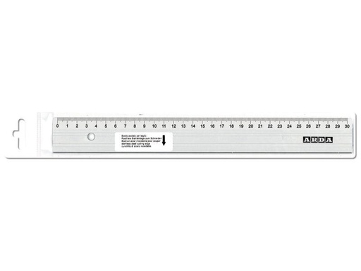 [90121338 885524] Arda Lineal Alu Profil 30 cm, mit Schneidekante