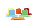 Creativ Company Blankokarte 15 x 15 cm 50 Sets, Mehrfarbig