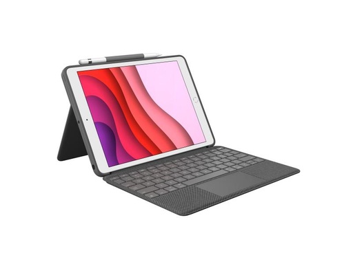 [90012145 1086729] Logitech Tablet Tastatur Cover Combo Touch iPad 10.2 7.-9.Gen