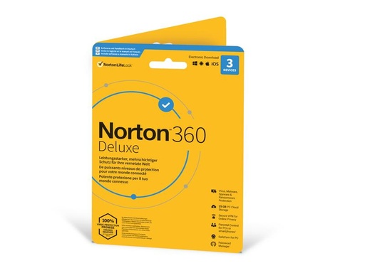 [90121669 1014846] Norton Norton 360 Deluxe Sleeve, 3 Device, 1 Jahr