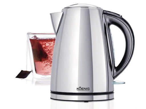 [90121849 556015] Koenig Wasserkocher Chrome Line 1.7 l, Chrom