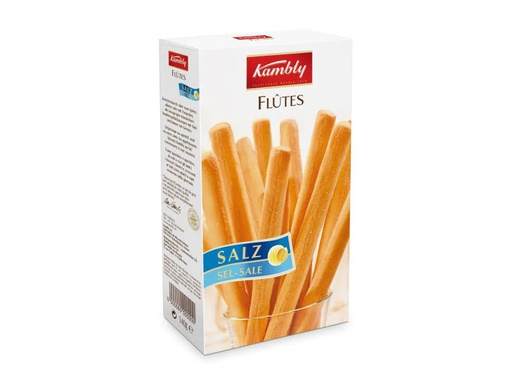 [90121883 806871] Kambly Apéro Flûtes Salz 140 g