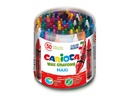 Carioca Wachsmalstifte Maxi Wax Dose Ø 12 mm, 50-teilig, Mehrfarbig