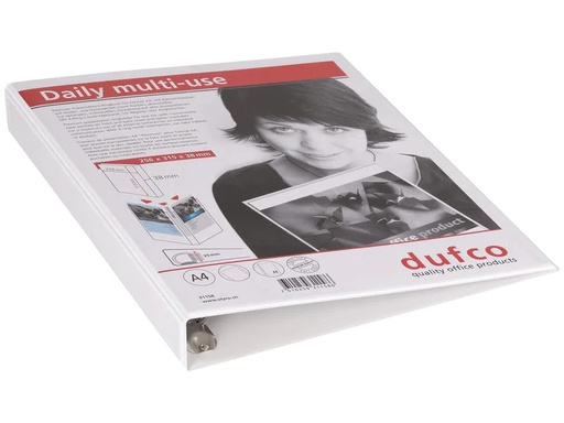 [90122386 1099772] dufco Ringbuch 3.8 cm, Weiss