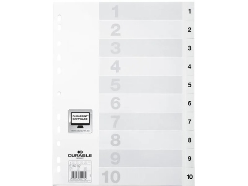 [90122536 1096542] DURABLE Register A4 1-10, mit Indexblatt