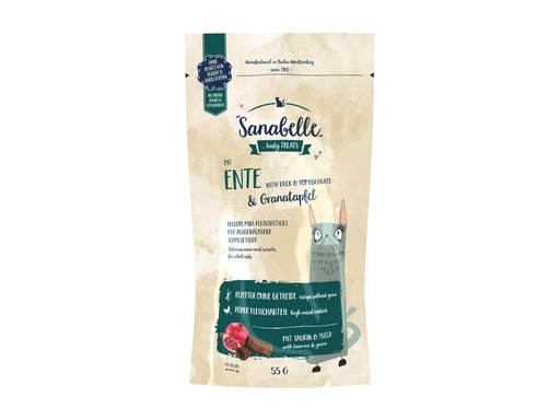 [90012235 1136100] Sanabelle Katzen-Snack Ente &amp; Granatapfel 55 g