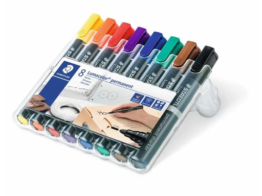 [90122582 914839] Staedtler Permanent-Marker Lumocolor 352 8er-Set, permanent