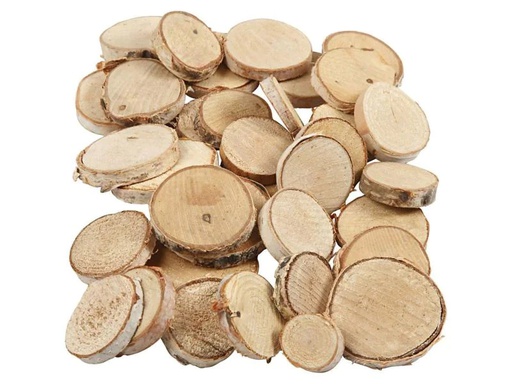 [90122898 672618] Creativ Company Holzscheiben MIx 2.5-4.5 cm