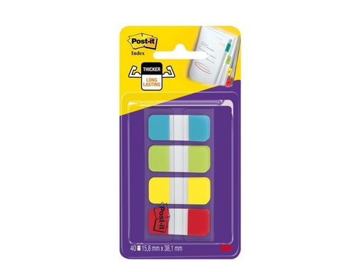 [90122942 1059012] Post-it Page Marker Post-it Index Strong 4 x 10 Stück, 16 x 38 mm