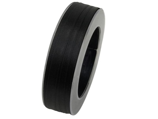[90122973 640909] GOLDINA Satinband 10 mm x 25 m, Schwarz, 1 Stück
