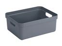 Sigma Home Aufbewahrungsbox 24 l Dunkelblau/Grau