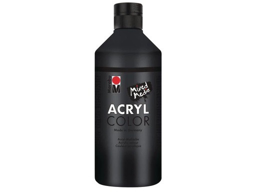 [90123099 998309] Marabu Acrylfarbe Acryl Color 500 ml Schwarz