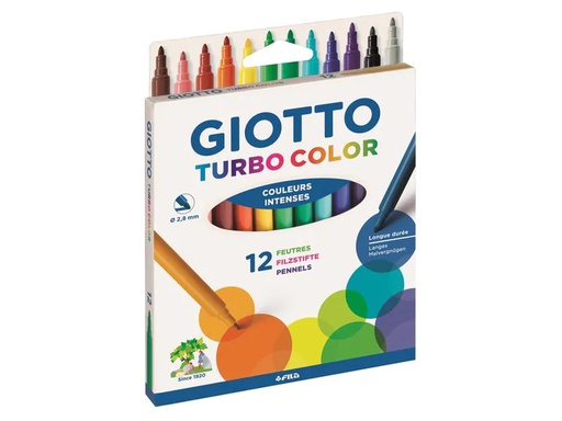 [90123559 1137770] Giotto Filzstift Turbo Color Mehrfarbig 12 Stück