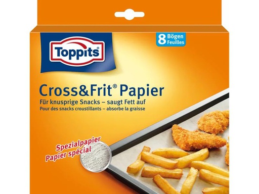 [90123597 305937] Toppits Backpapier Cross&amp;Fit 8 Stück