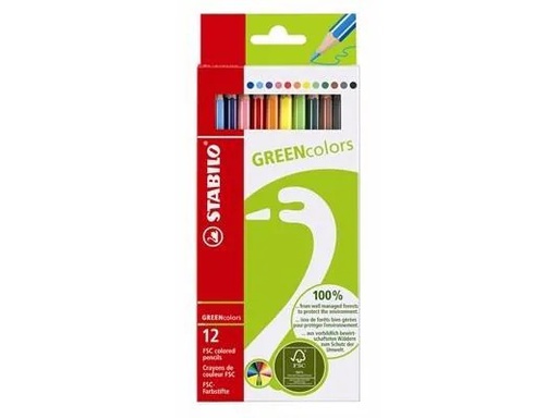 [90123694 1103450] STABILO Farbstifte Greencolors 12 Stück