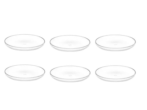 [90123747 558112] Leonardo Frühstücks- &amp; Dessertteller Cucina Ø 18 cm, Transparent