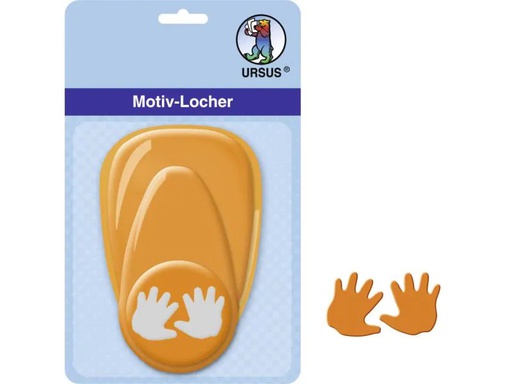 [90123778 809220] URSUS Motivstanzer Baby-Hände mittel, 2.54 cm