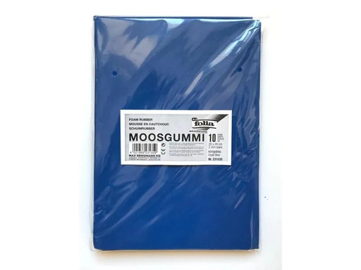 [90123781 599545] Folia Moosgummi-Set 10 Stück, Königsblau