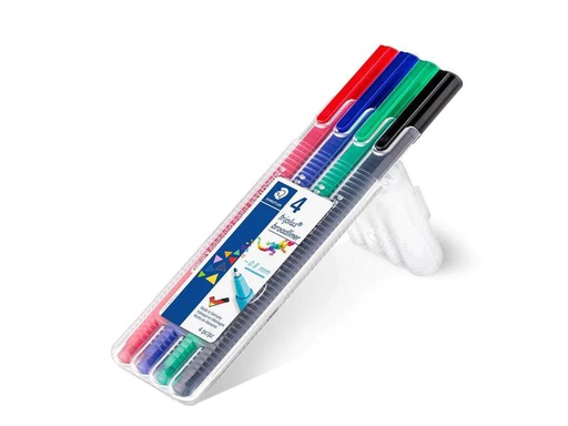 [90123998 914820] Staedtler Fineliner Triplus broadliner 338 4 Stück