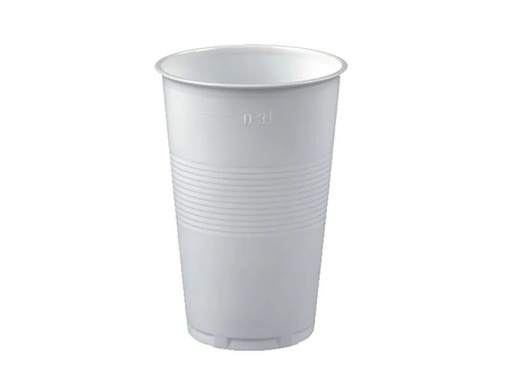 [90124079 553379] Papstar Einwegbecher 300 ml 100 Stück, Weiss