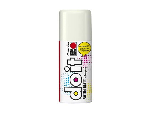 [90124301 556541] Marabu Sprühfarbe do it Satin 150 ml, Weiss