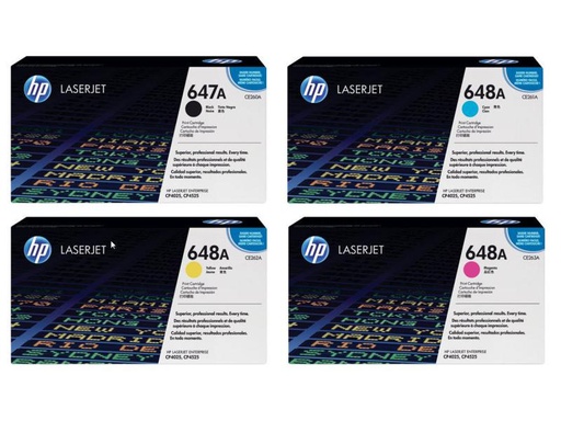 [90124676 219497] HP Rainbow Kit Nr. 647A/648A (CE260A-CE263A) BL/C/M/Y