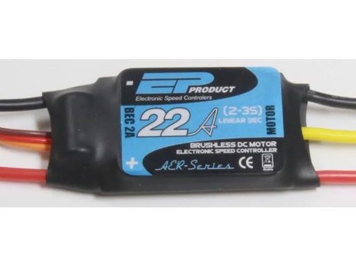 [90124759 330057] EP Brushless Regler Aer22-Aer-Series 22A, 2-3S, L-BEC