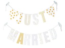 Rico Design Girlande Just Married 3 m, Mehrfarbig