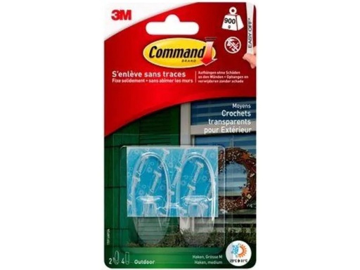 [90125182 1116815] Command Haken Command M Outdoor Transparent, 900 g