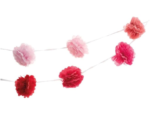 [90125518 1146416] Rico Design Girlande Pompon 1.8 m, 2 Stück, Pink