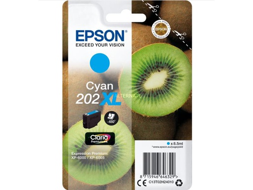 [90125694 724243] Epson Tinte 202 XL / C13T02H24010 Cyan