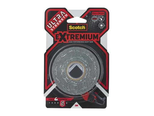 [90125727 1160679] 3M Gewebeband Scotch Extremium Ultra DT17 24 mm x 10 m, Schwarz