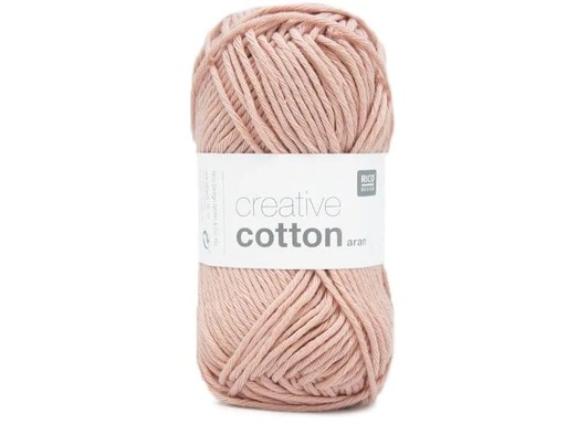 [90125853 1156769] Rico Design Wolle Creative Cotton Aran 50 g, Altrosa