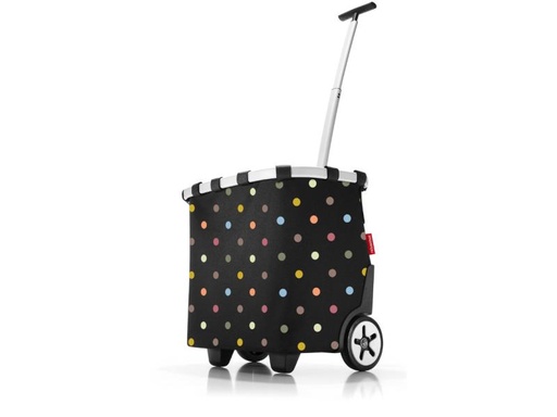 [90125933 752471] Reisenthel Einkaufstrolley  Carrycruiser Dots Schwarz/Mehrfarbig