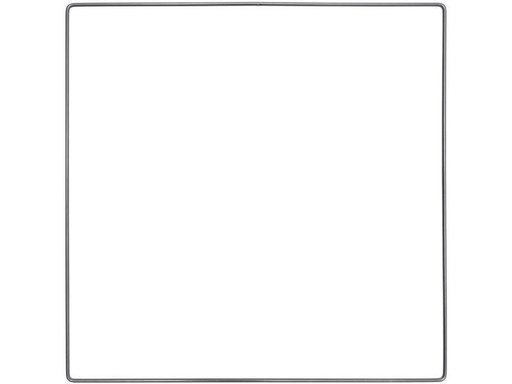 [90126019 1192943] Rico Design Metallquadrat 30 cm Anthrazit 1 Stück