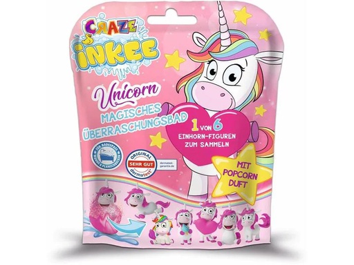 [90126171 1141284] Craze Badekugel Inkee: Mit Überraschung – Unicorn 1 Stück