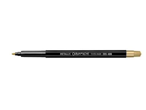[90126234 1182731] Caran d'Ache Filzstift Fibralo Metallic 1 Stück, Gold