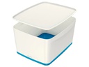 Leitz Aufbewahrungsbox MyBox Gross Weiss/Blau