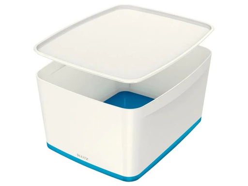 [90126285 627389] Leitz Aufbewahrungsbox MyBox Gross Weiss/Blau