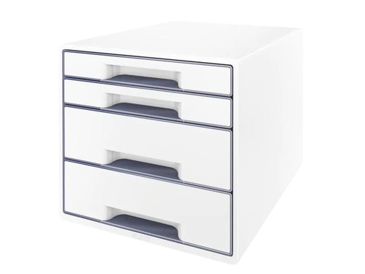 [90126302 627490] Leitz Schubladenbox Wow Cube 4 Weiss