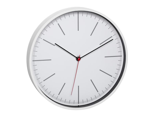 [90126692 995517] TFA Dostmann Wanduhr Ø 28 cm, Weiss