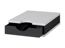 Styro Schubladenbox Styrodoc Uno Schwarz/Grau