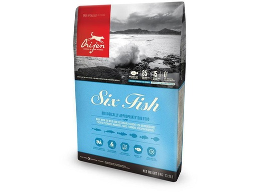 [90127085 1024539] Orijen Trockenfutter Dog Six Fish 6 kg
