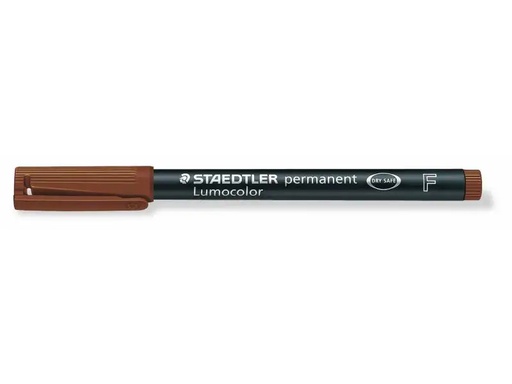 [90127134 914784] Staedtler Folienstift Lumocolor 318 F Braun, permanent