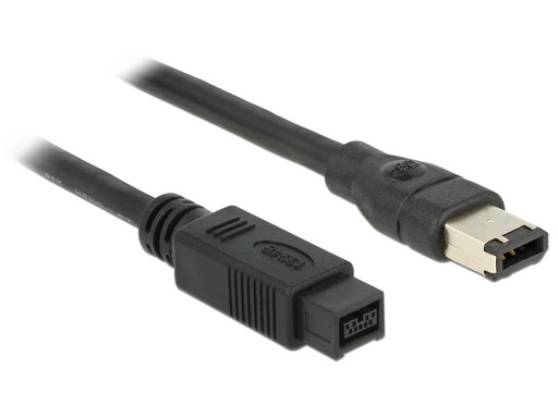 [90127171 143337] Delock FireWire-Kabel 400Mbps 9Pin-6Pin 2 m