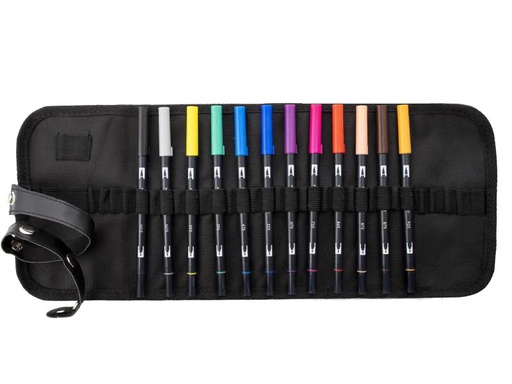 [90127462 851693] Tombow Dual Brush 12er Etui Grundtöne