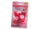 Folia Knöpfe-Mix Ton in Ton, Rot