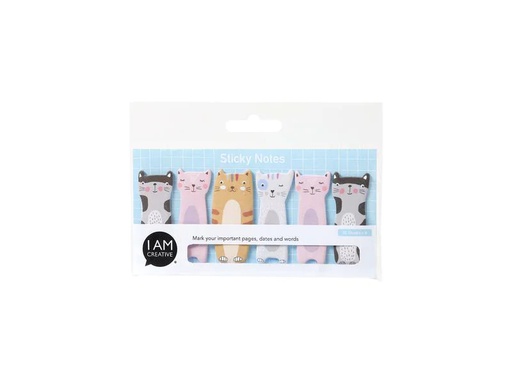 [90128266 1121555] I AM CREATIVE Page Marker Katze 6 Stück
