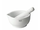 Silit Mörser mit Stössel 10 cm, Porzellan